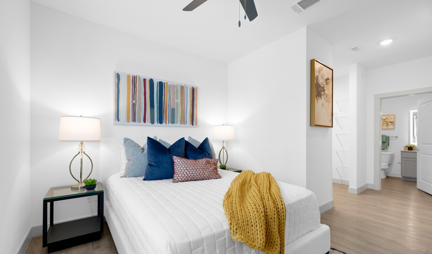 Make your apartment life exceptional Bedroom with bathroom to the right