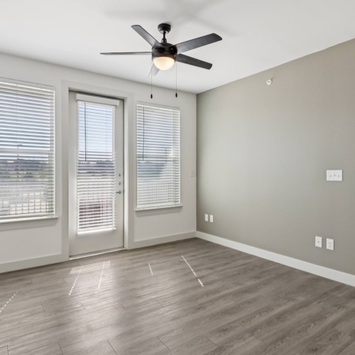 Wide open living areas flooded with natural light living room with large windows