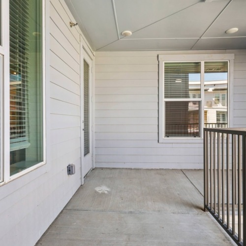 Generous balconies large L shaped balcony